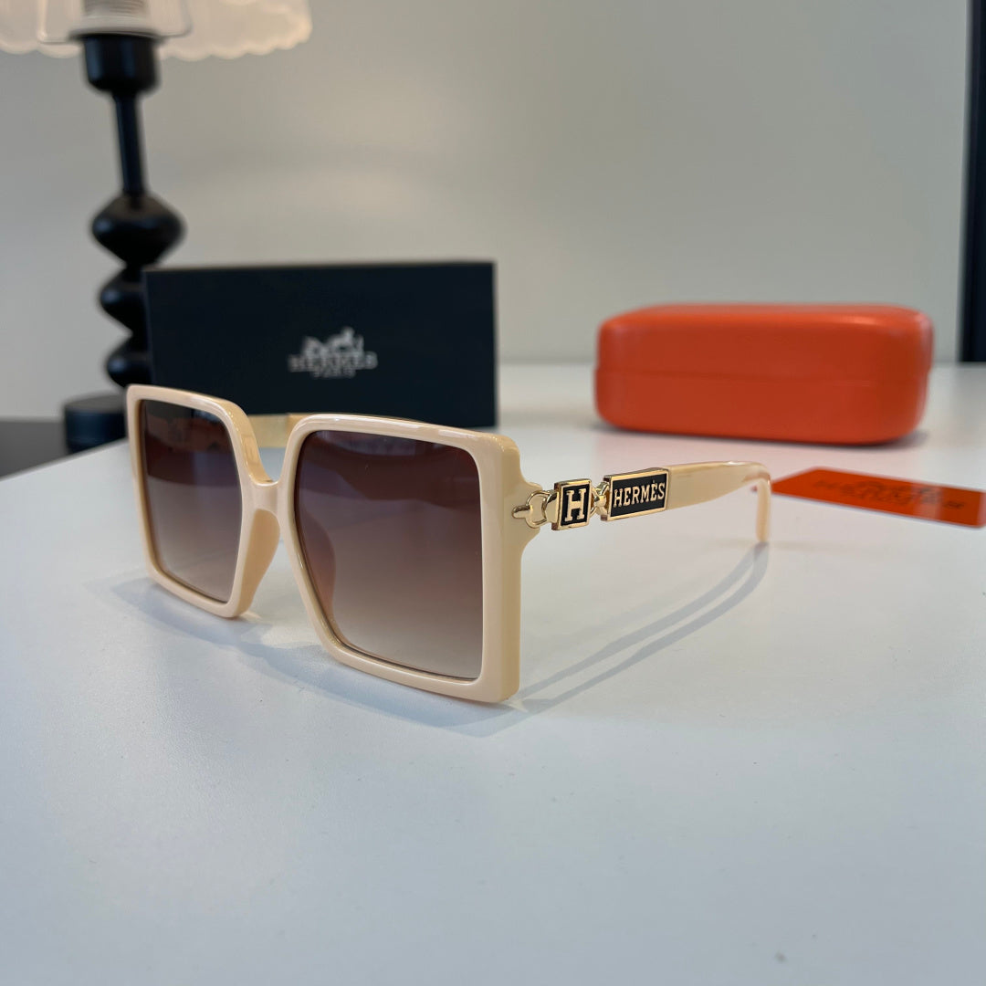 Hermès Oversized Red Lens Sunglasses for Women - 132676 - detail image 3