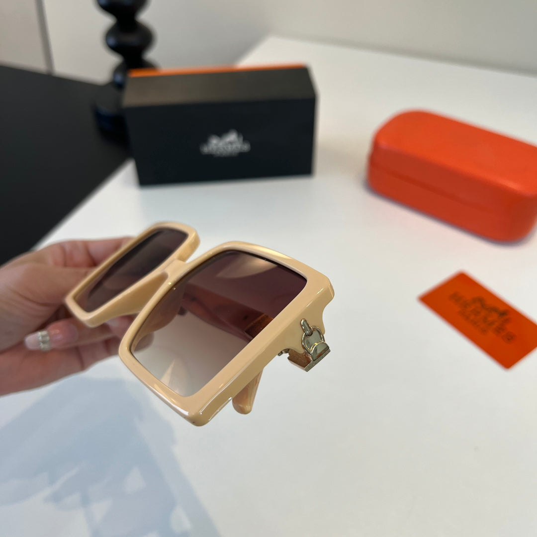 Hermès Oversized Red Lens Sunglasses for Women - 372643 - detail image 6