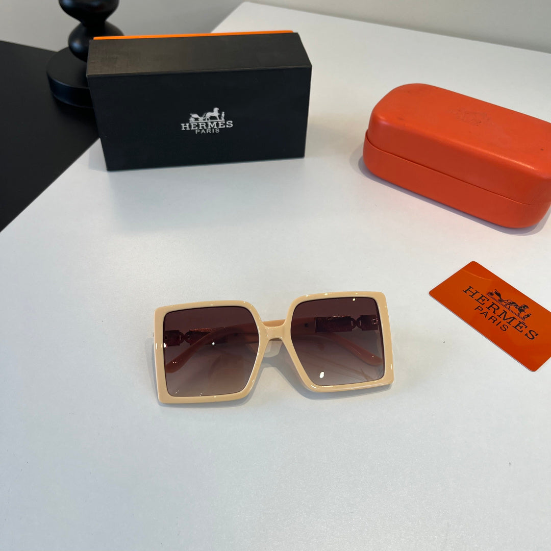 Hermès Oversized Red Lens Sunglasses for Women - 372643 - detail image 4