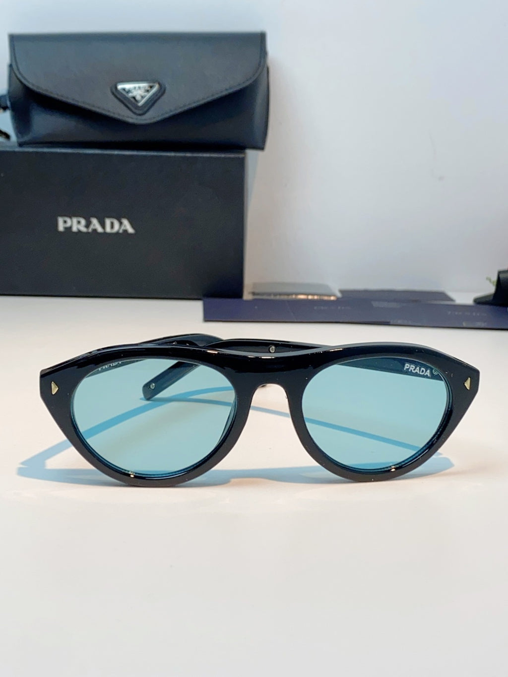 Prada Cat-Eye Blue Lens Sunglasses for Men & Women - 132501 - detail image 2