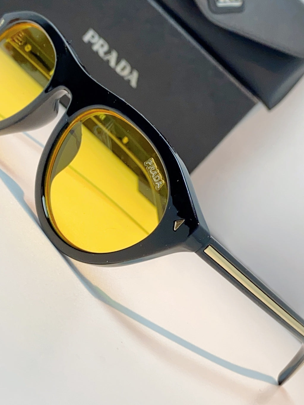 Prada Cat-Eye Black Lens Sunglasses for Men & Women - 132502 - detail image 7