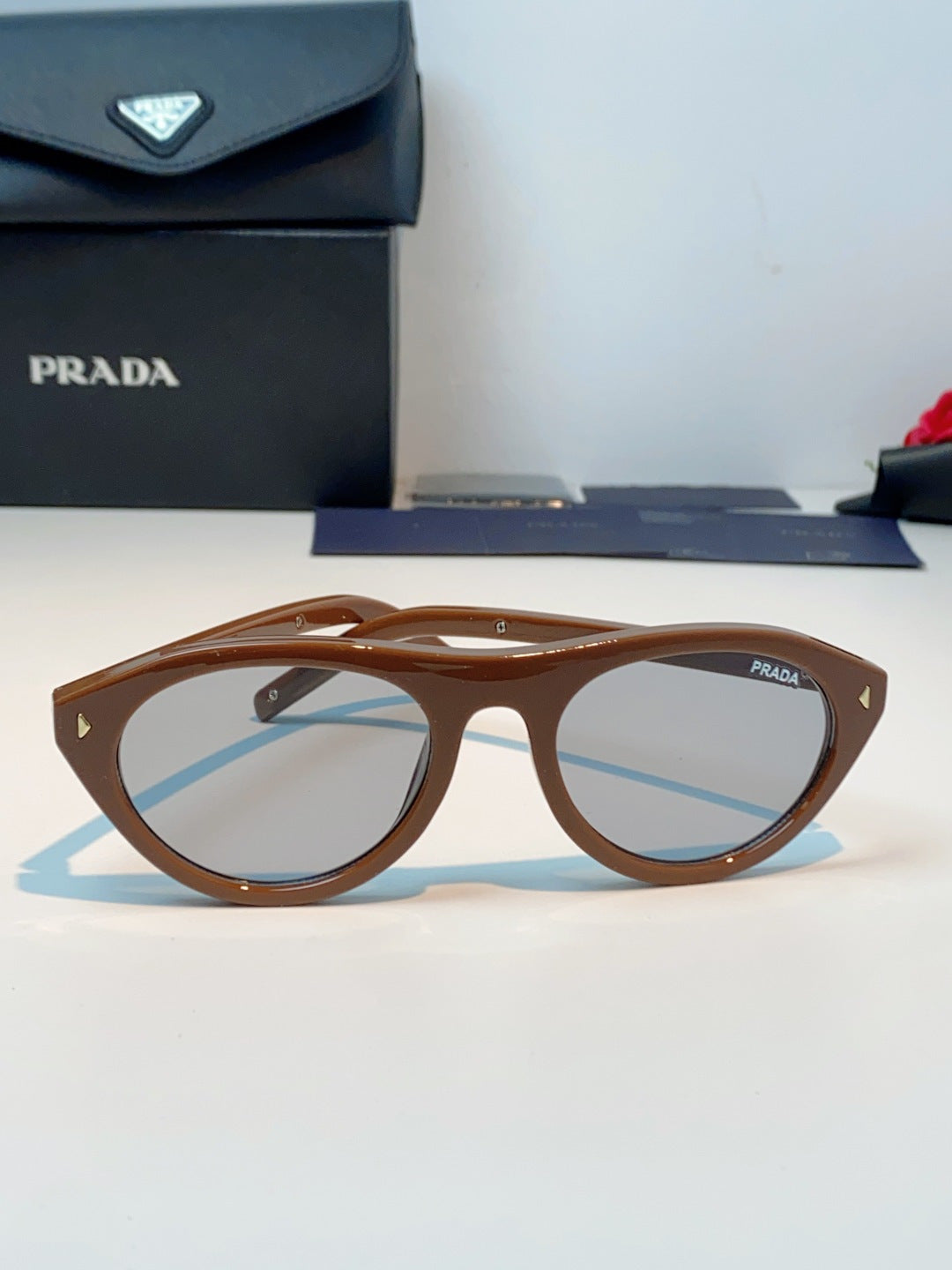Prada Cat-Eye Brown Lens Sunglasses for Men & Women - 132504 - detail image 2