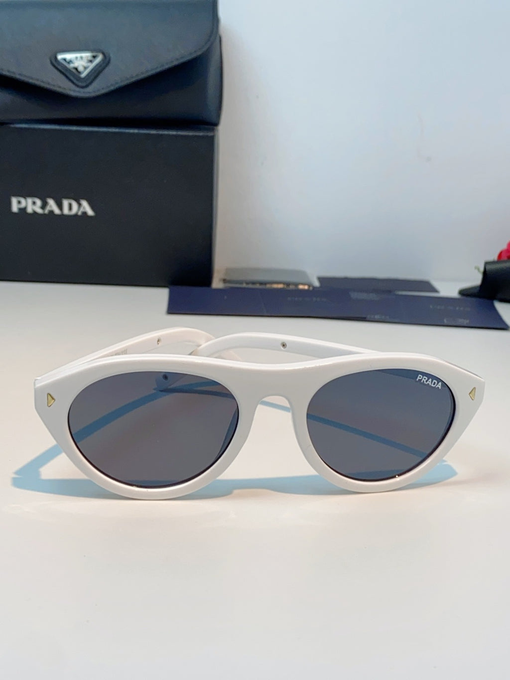 Prada Cat-Eye Silver Lens Sunglasses for Men & Women - 132505 - detail image 2