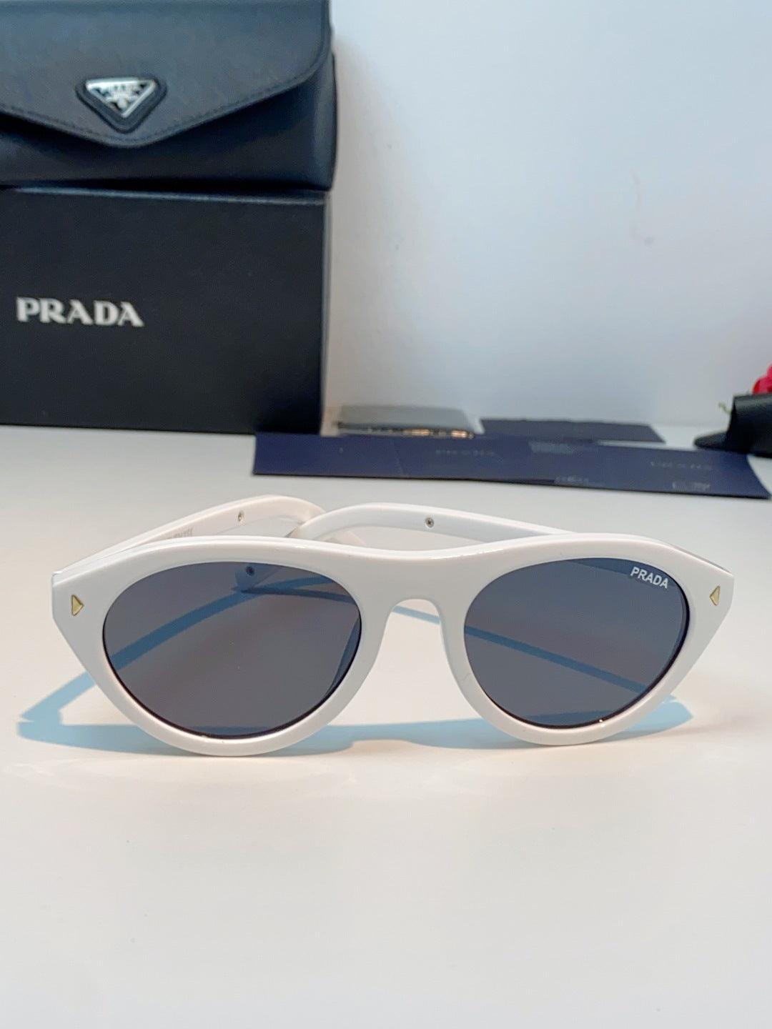 Prada Cat-Eye Silver Lens Sunglasses for Men & Women - 132505 - detail image 2