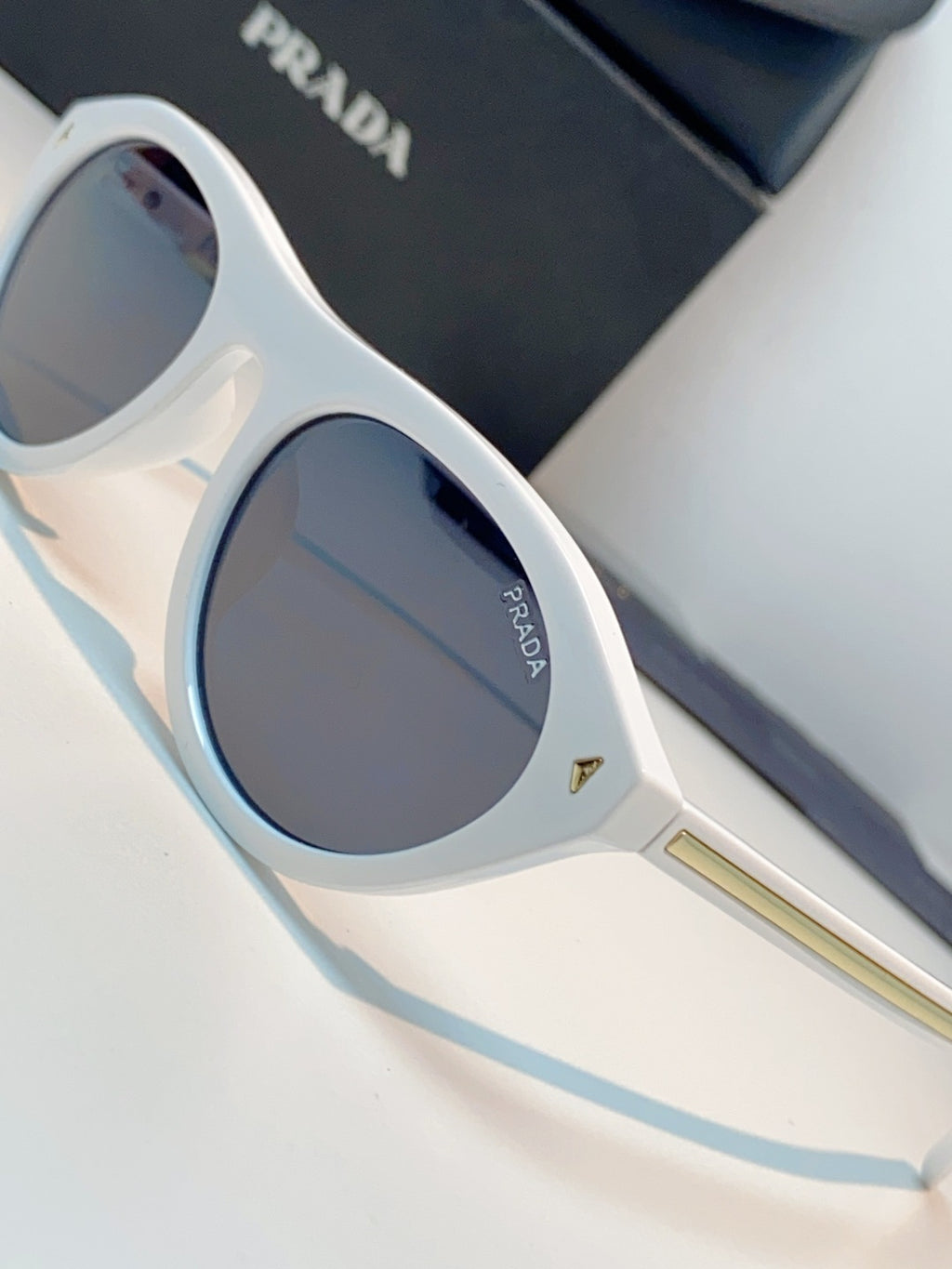 Prada Cat-Eye Silver Lens Sunglasses for Men & Women - 132505 - detail image 7