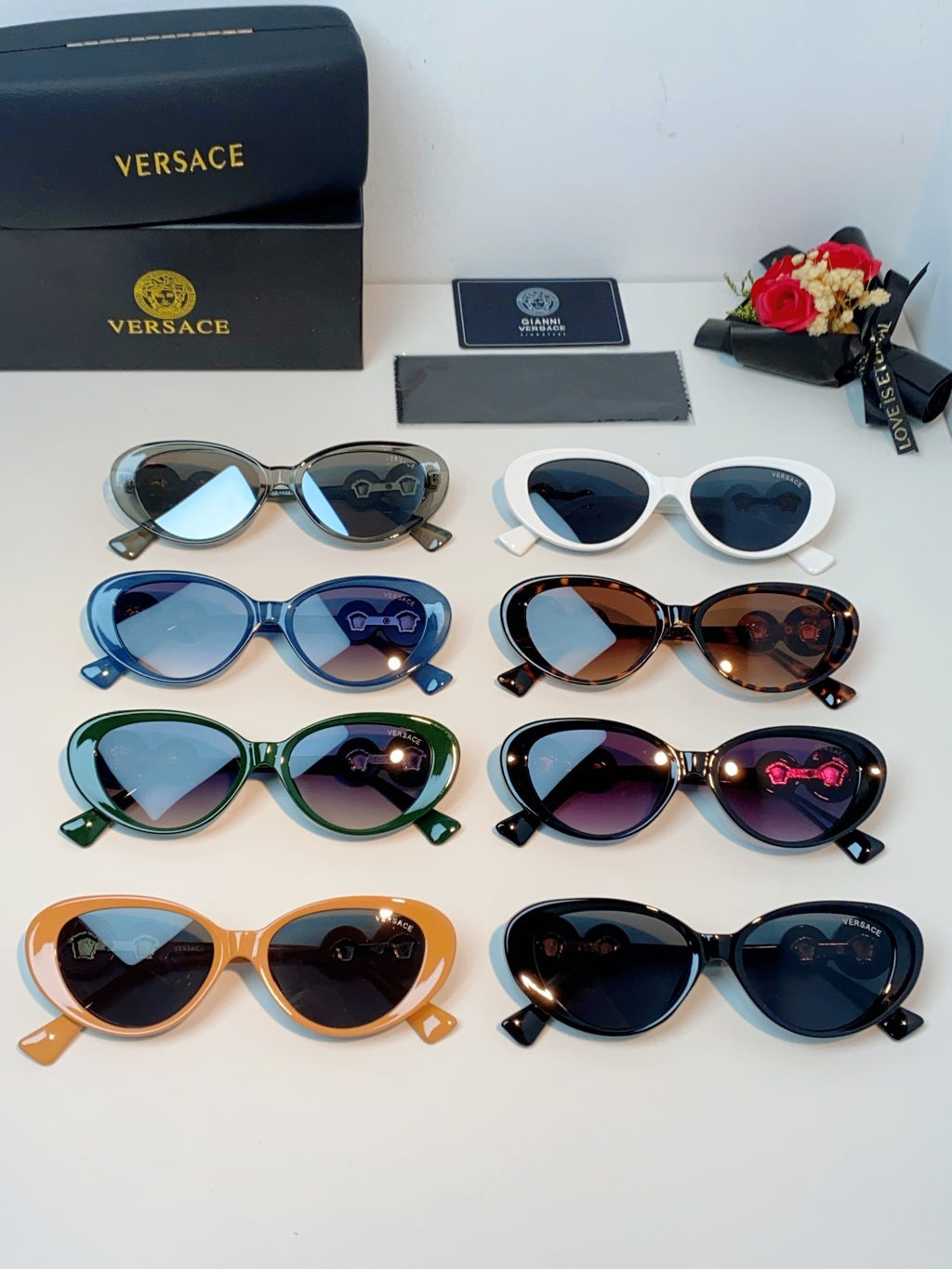 Versace Cat-Eye Brown Lens Sunglasses for Men & Women - 132632 - detail image 12