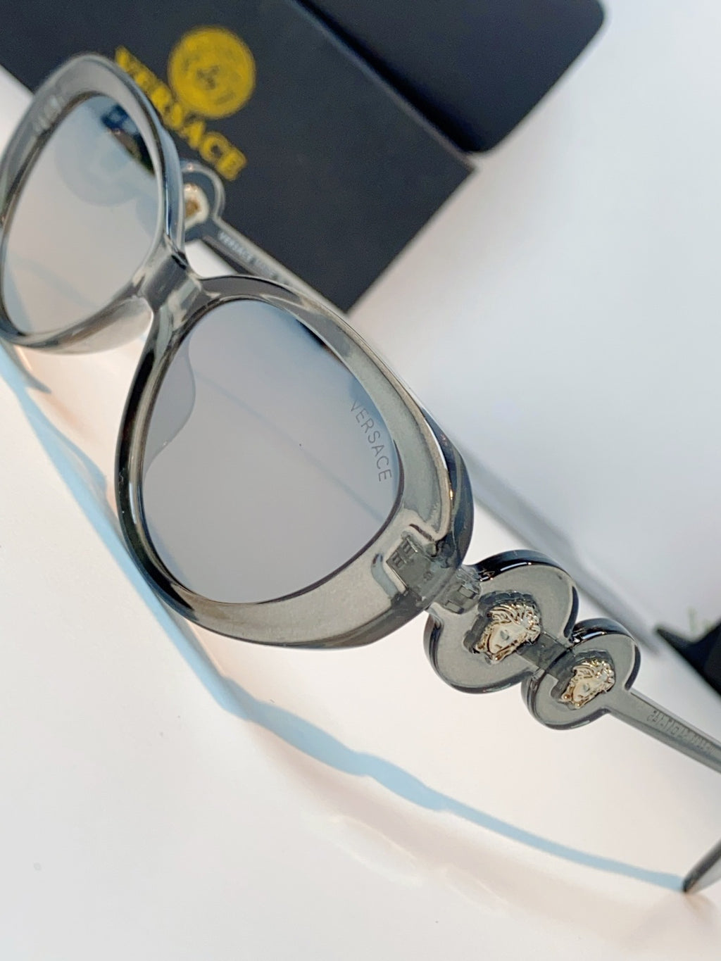 Versace Cat-Eye Gray Lens Sunglasses for Men & Women - 132627 - detail image 7