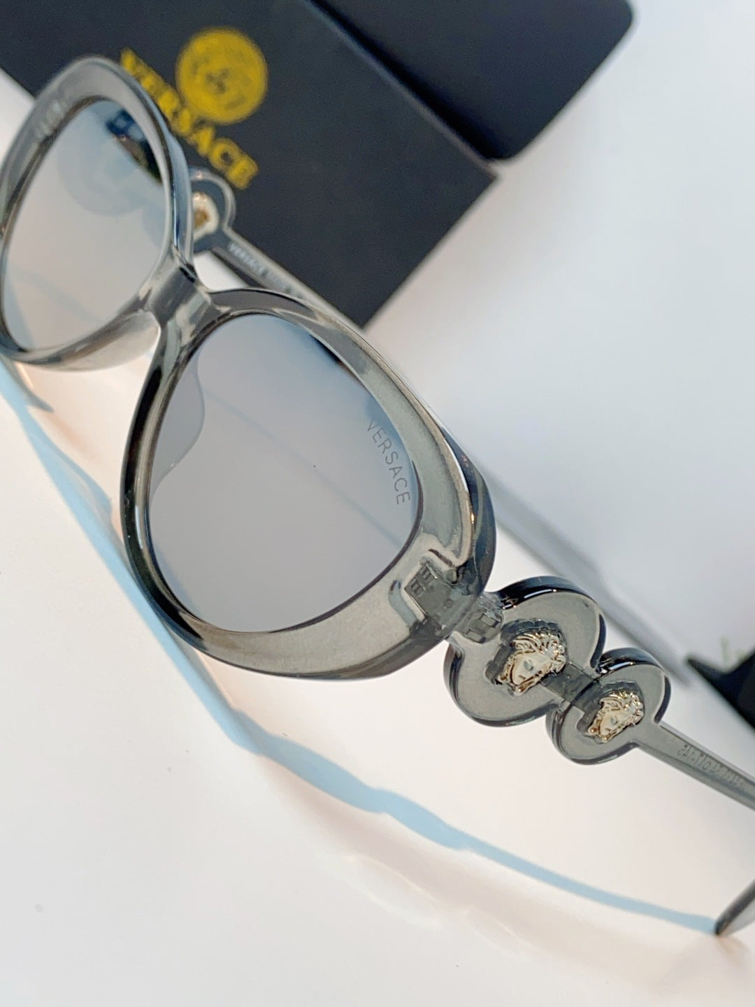 Versace Cat-Eye Gray Lens Sunglasses for Men & Women - 132627 - detail image 7