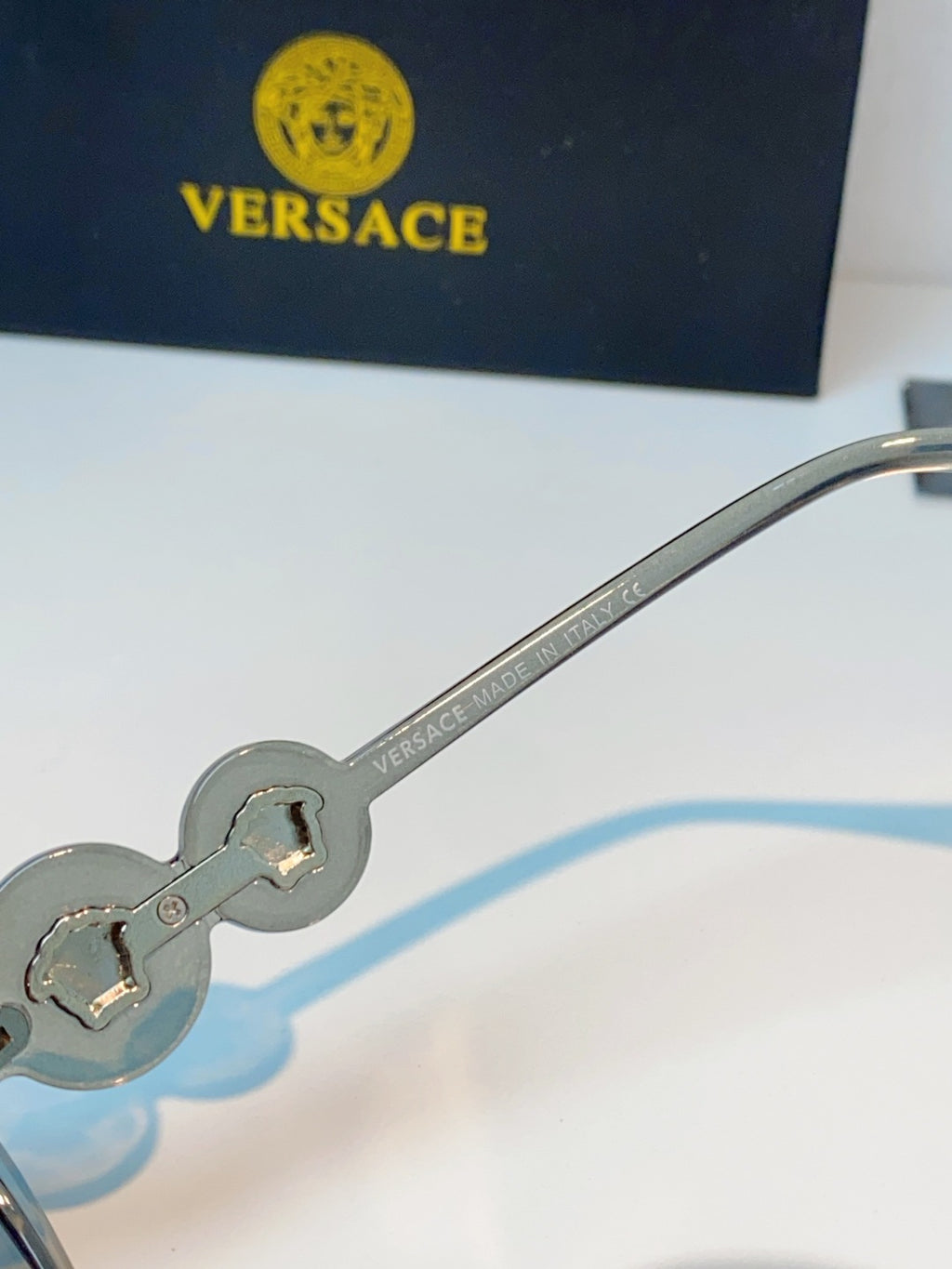 Versace Cat-Eye Gray Lens Sunglasses for Men & Women - 132627 - detail image 8