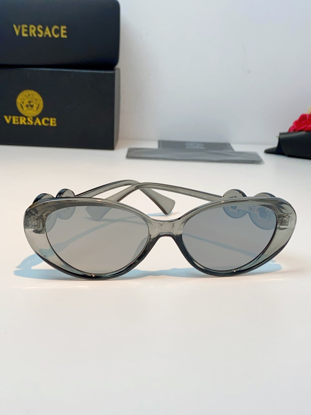 Versace Cat-Eye Gray Lens Sunglasses for Men & Women - 132627 - detail image 2