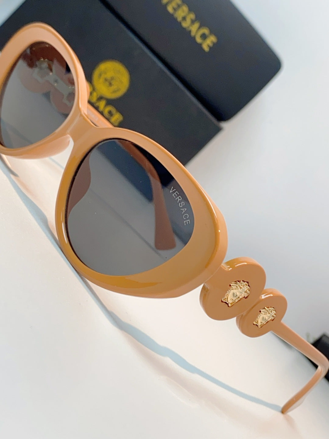 Versace Cat-Eye Orange Lens Sunglasses for Men & Women - detail image 6