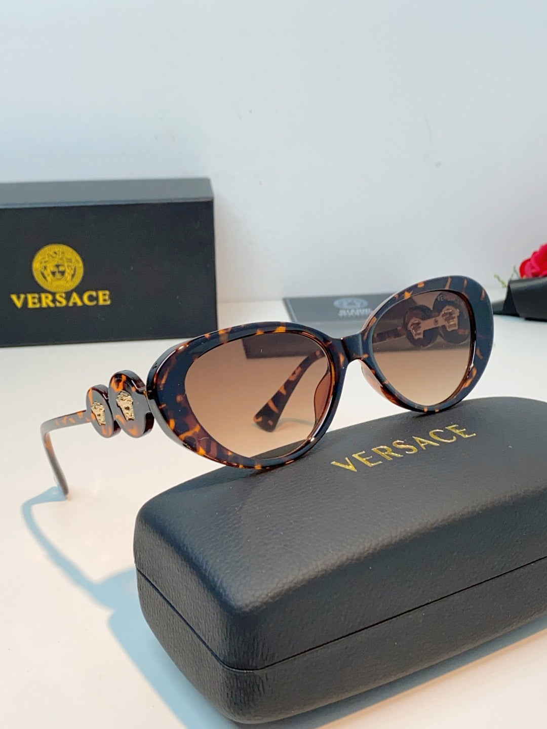 Versace Cat-Eye Brown Lens Sunglasses for Men & Women - 132632 - detail image 10
