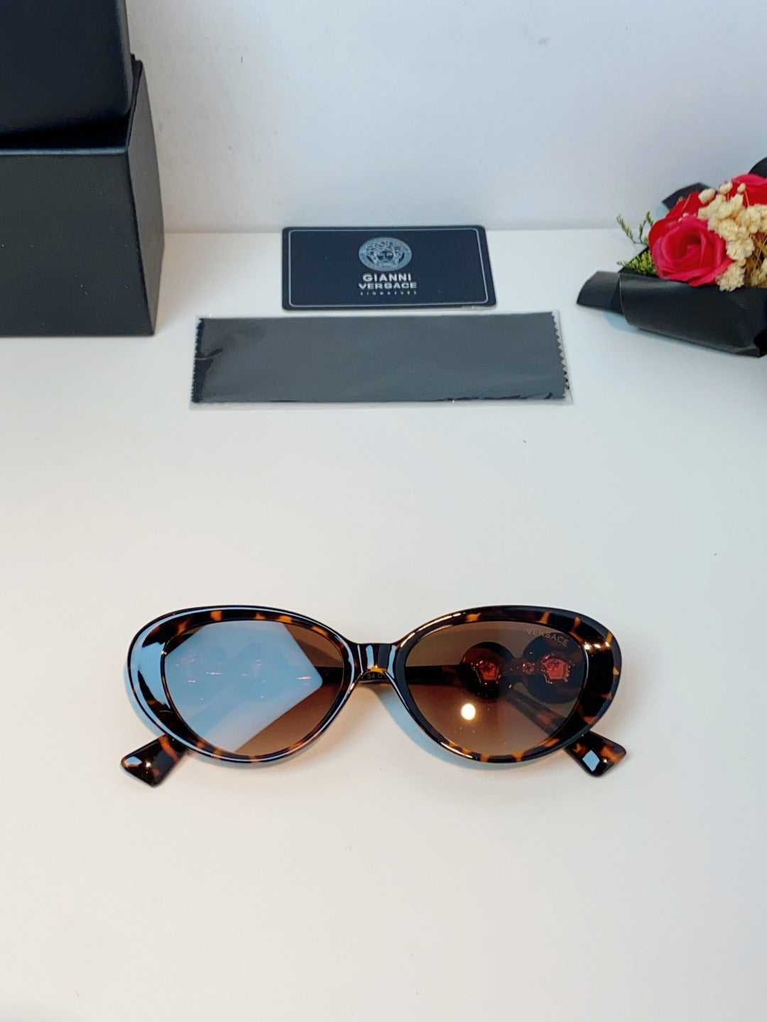 Versace Cat-Eye Brown Lens Sunglasses for Men & Women - 132632 - detail image 9