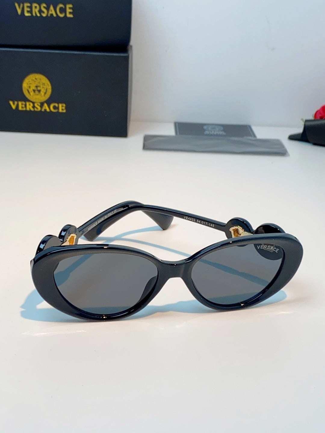 Versace Cat-Eye Brown Lens Sunglasses for Men & Women - detail image 3