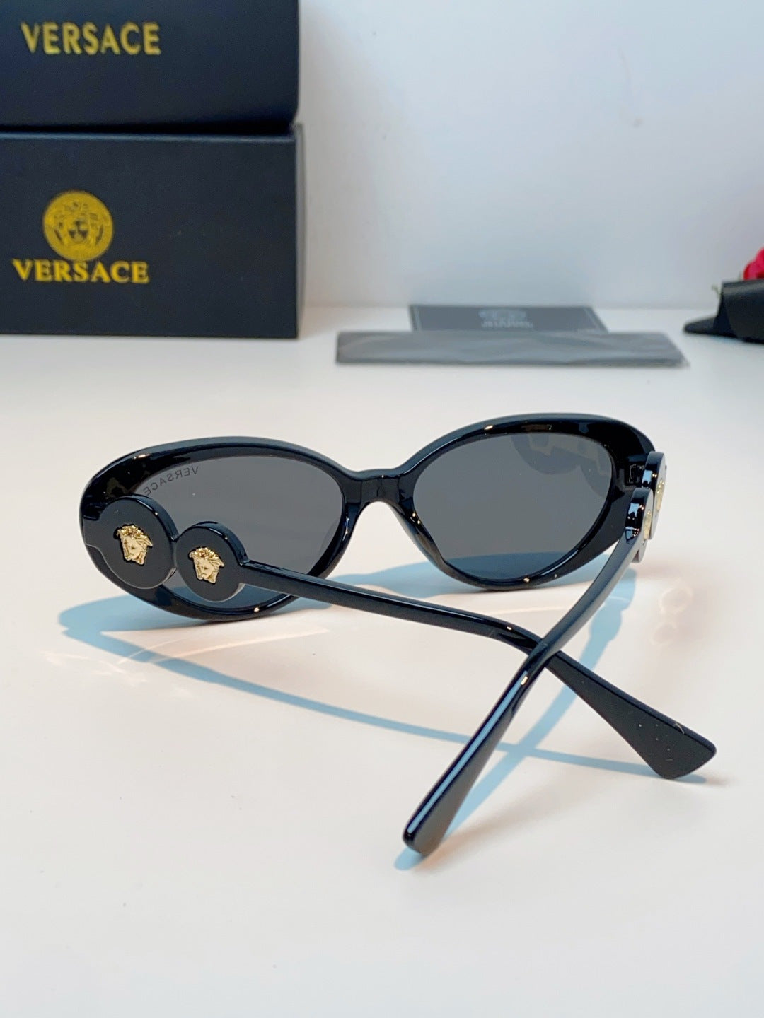 Versace Cat-Eye Brown Lens Sunglasses for Men & Women - detail image 4