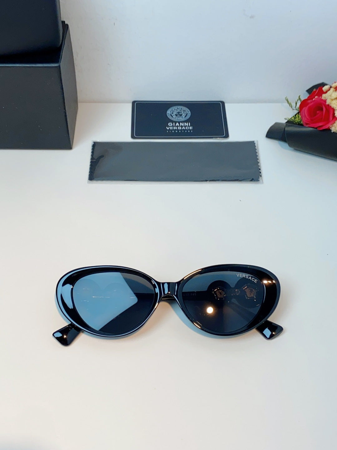 Versace Cat-Eye Brown Lens Sunglasses for Men & Women - detail image 10