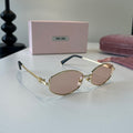 Miu Miu Cat-Eye Silver Lens Sunglasses for Men & Women - 466147