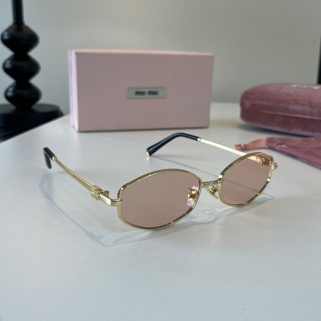 Miu Miu Cat-Eye Silver Lens Sunglasses for Men & Women - 432580