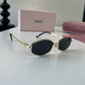 Miu Miu Cat-Eye Silver Lens Sunglasses for Men & Women - 432581