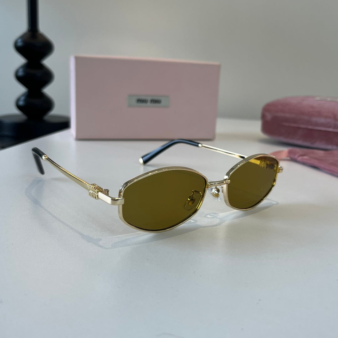 Miu Miu Cat-Eye Brown Lens Sunglasses for Men & Women - 466148