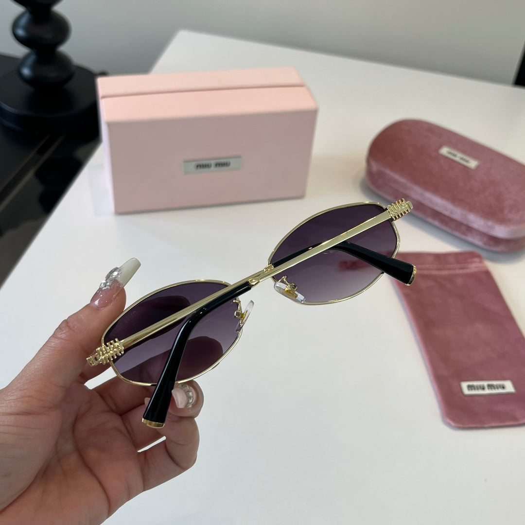 Miu Miu Cat-Eye Silver Lens Sunglasses for Men & Women - 466149 - detail image 8