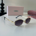 Miu Miu Cat-Eye Silver Lens Sunglasses for Men & Women - 432583