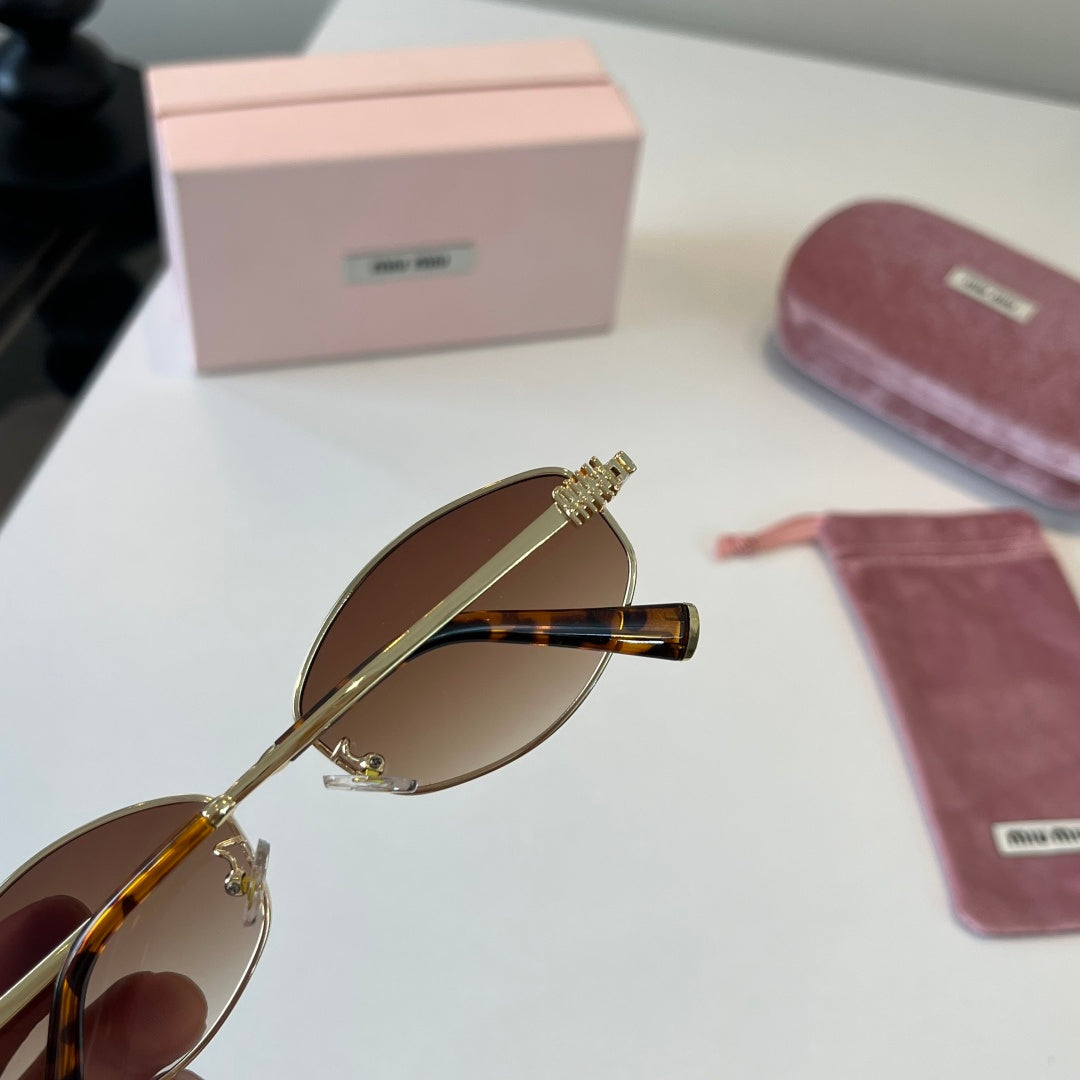Miu Miu Cat-Eye Silver Lens Sunglasses for Men & Women - 466150 - detail image 6