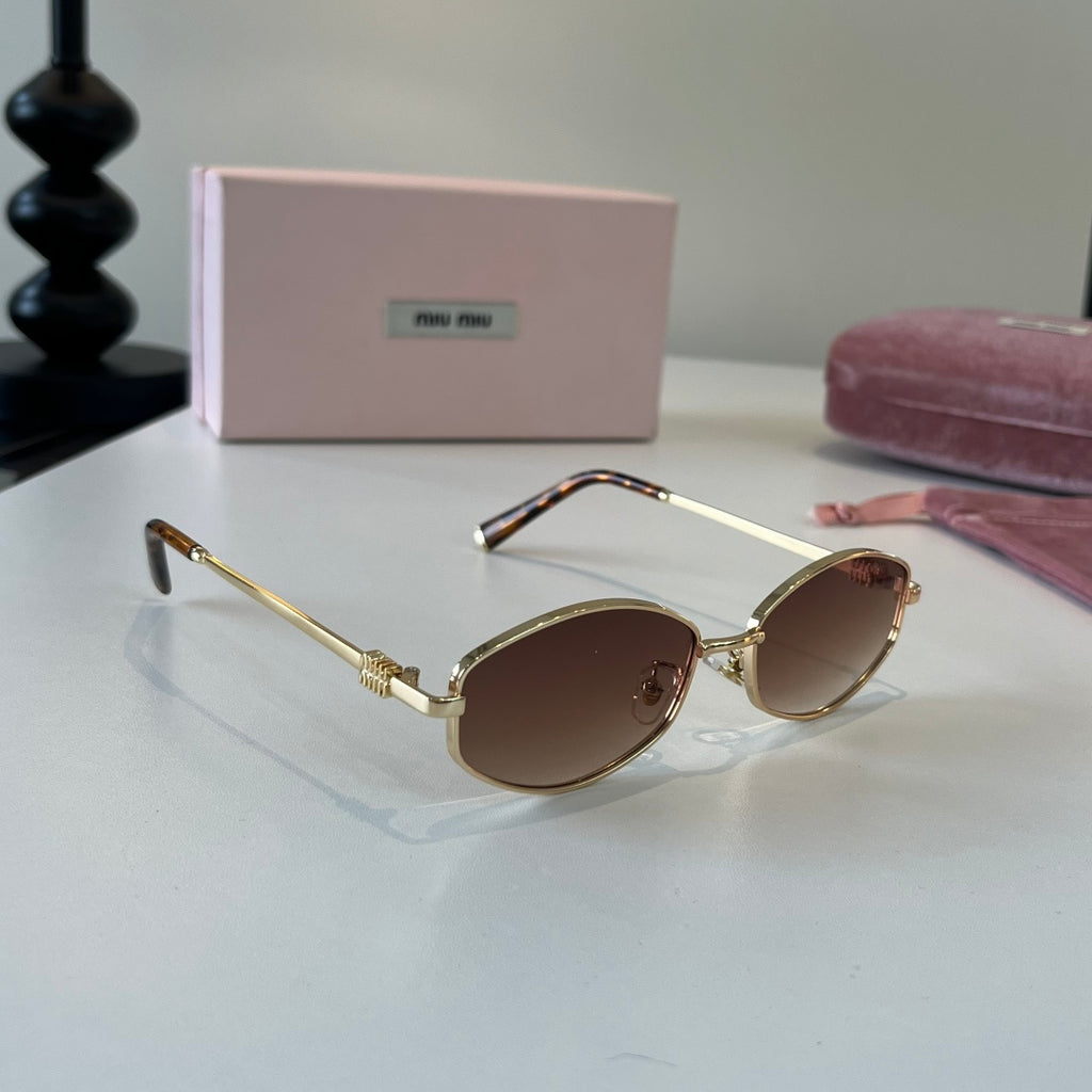 Miu Miu Cat-Eye Silver Lens Sunglasses for Men & Women - 466150