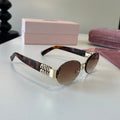 Miu Miu Lightweight Rimless Silver Lens Sunglasses for Women - 416279