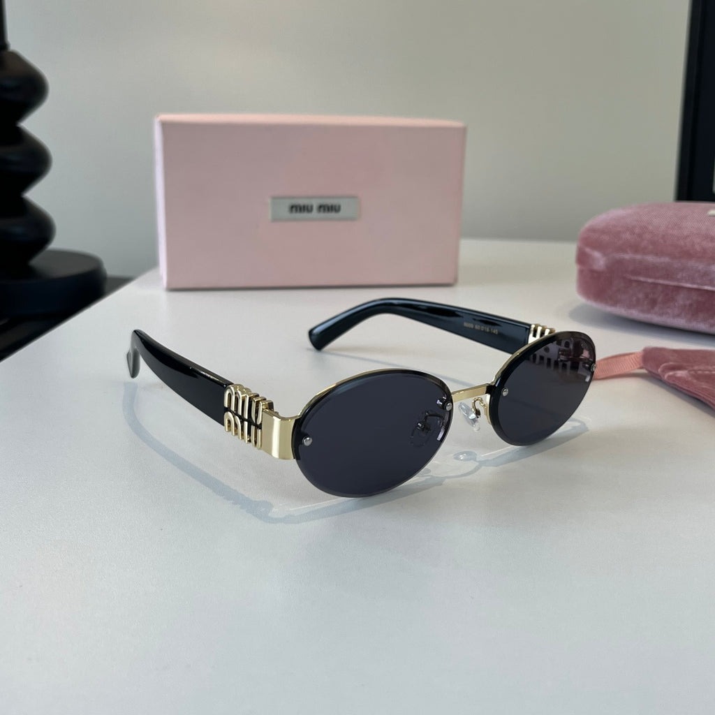 Miu Miu Lightweight Rimless Silver Lens Sunglasses for Women - 416280