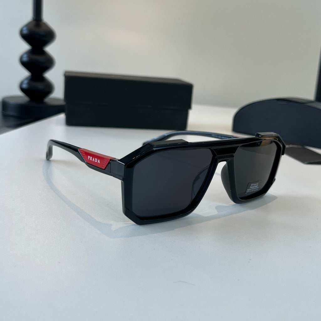 Prada Fashion Black Lens Sunglasses for Men & Women - 372092
