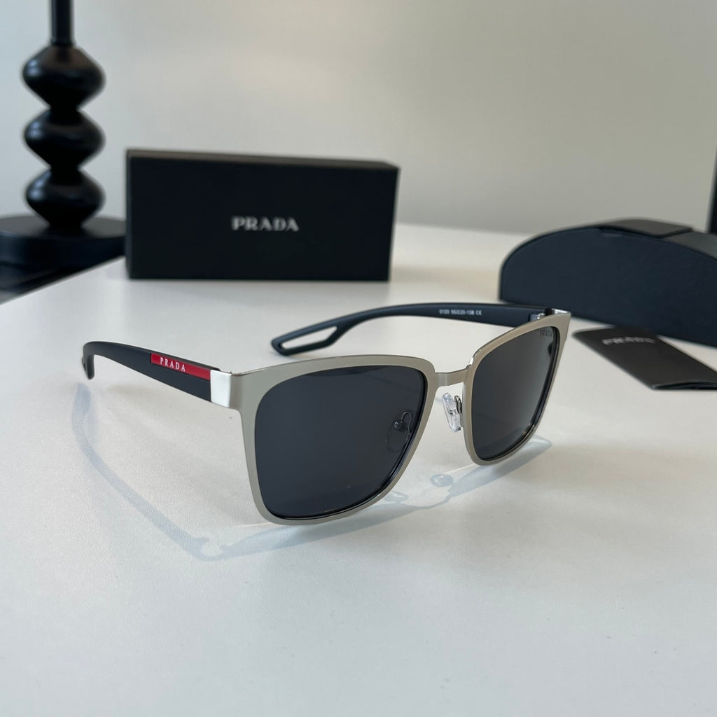 Prada Fashion Silver Lens Sunglasses for Men & Women - 372097