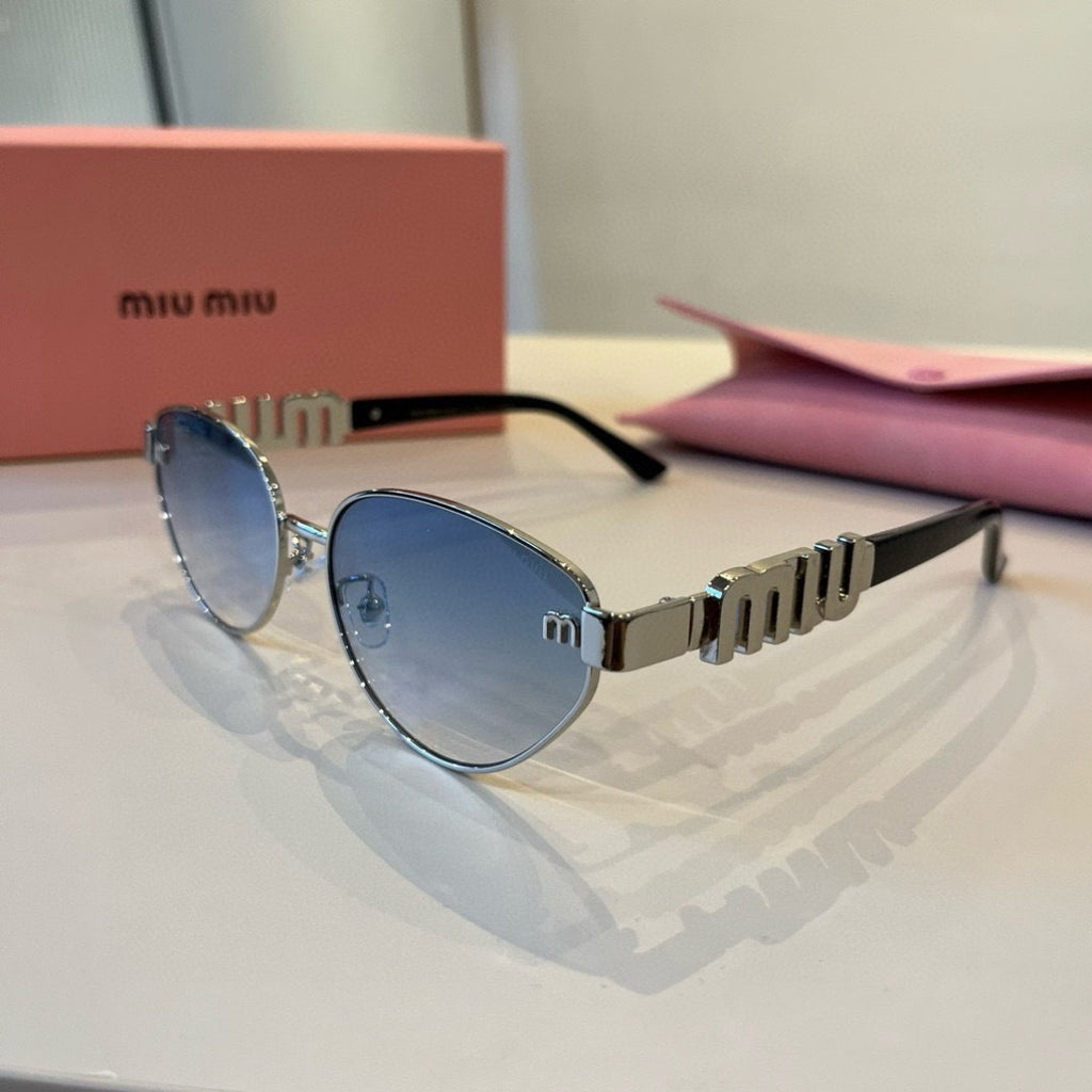 Miu Miu Cat-Eye Silver Lens Sunglasses for Men & Women - 487634 - detail image 4