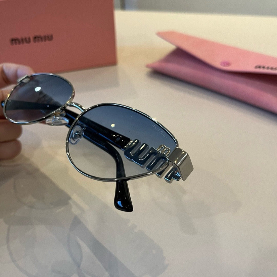 Miu Miu Cat-Eye Silver Lens Sunglasses for Men & Women - 487634 - detail image 6