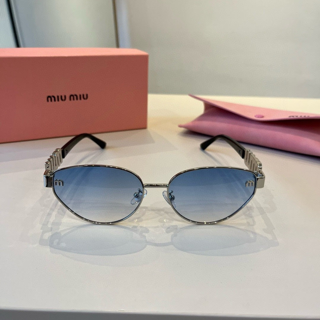 Miu Miu Cat-Eye Silver Lens Sunglasses for Men & Women - 487634 - detail image 2