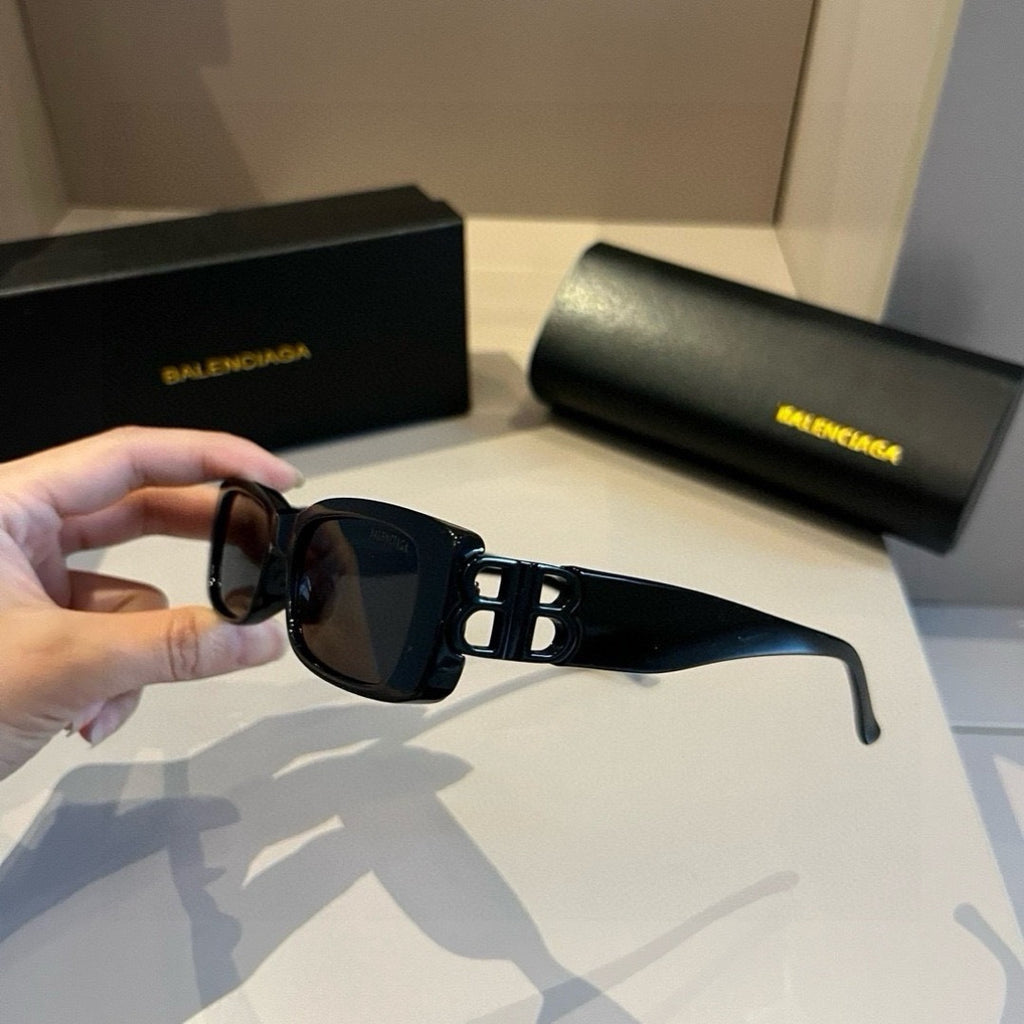 Balenciaga Rectangular Brown Lens Sunglasses for Men & Women - 372358 - detail image 8