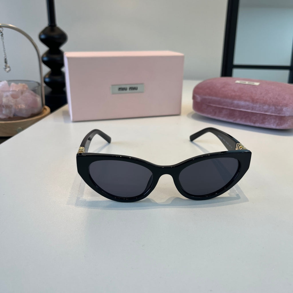 Miu Miu Cat-Eye Black Lens Sunglasses for Men & Women - 449717 - detail image 2