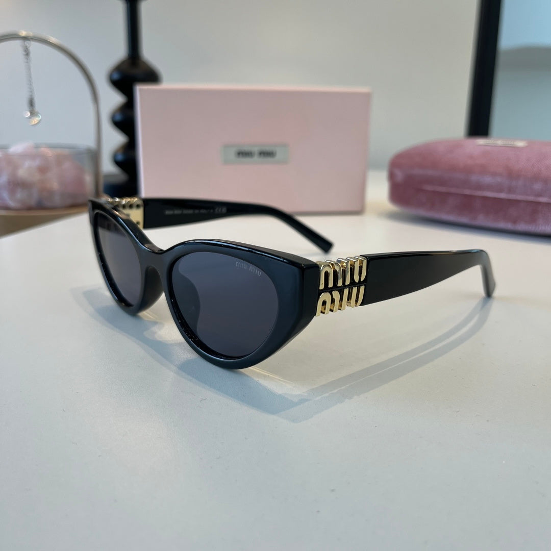 Miu Miu Cat-Eye Black Lens Sunglasses for Men & Women - 449717 - detail image 3