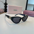 Miu Miu Cat-Eye Black Lens Sunglasses for Men & Women - 449717