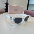 Miu Miu Cat-Eye Silver Lens Sunglasses for Men & Women - 487641