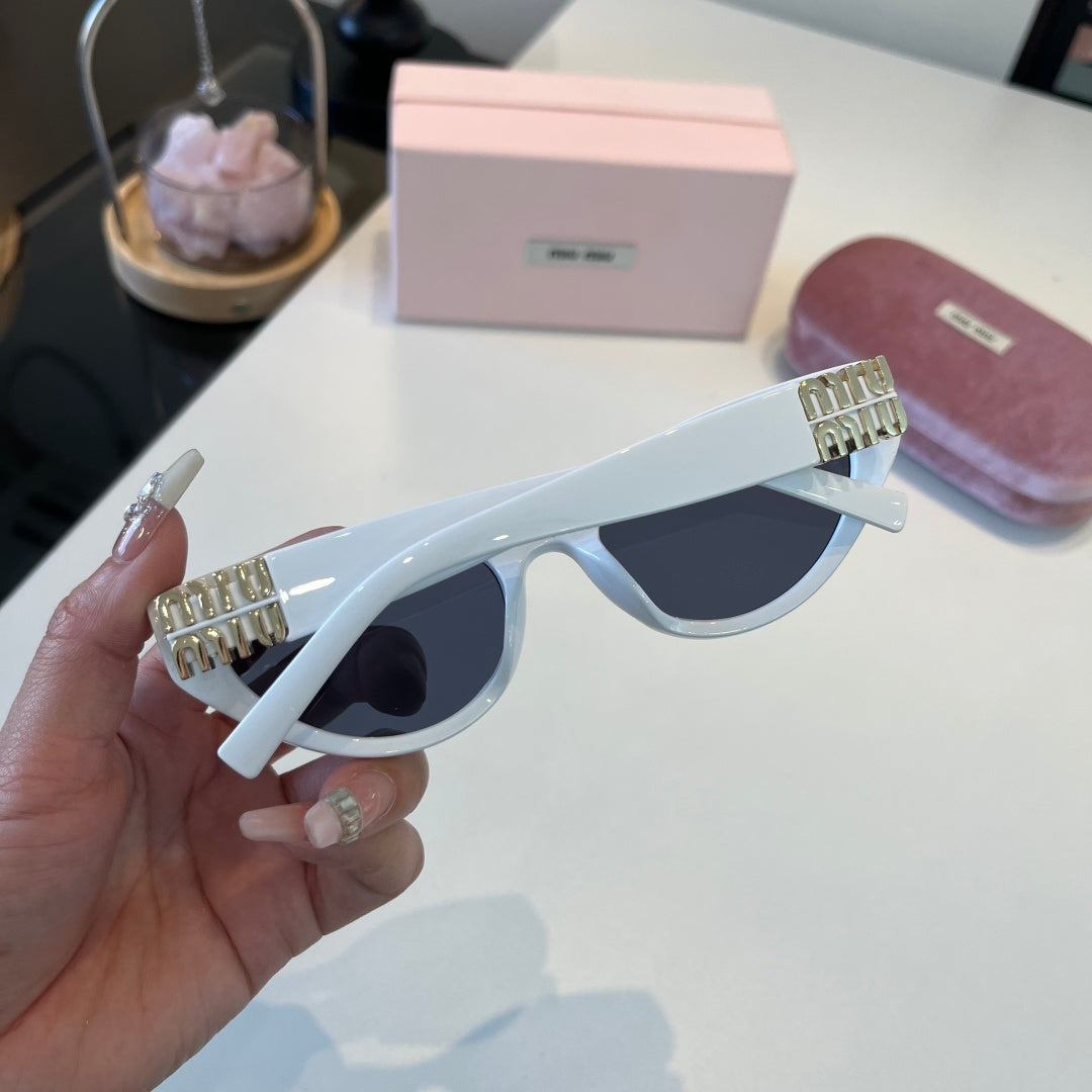 Miu Miu Cat-Eye Silver Lens Sunglasses for Men & Women - 487641 - detail image 7