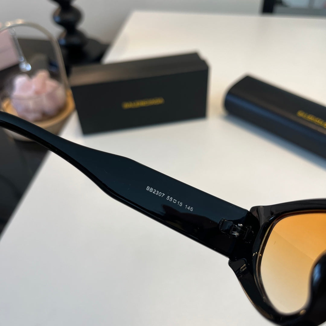 Balenciaga Rectangular Brown Lens Sunglasses for Men & Women - 372349 - detail image 8