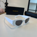 Balenciaga Rectangular Silver Lens Sunglasses for Men & Women