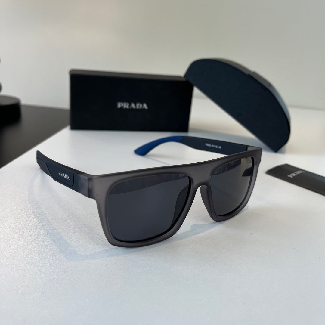 Prada Polarized Fashion Black Lens Sunglasses for Men - 358431