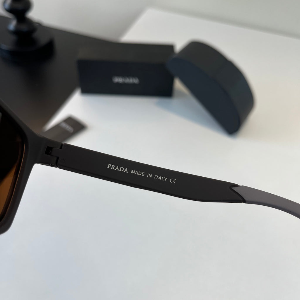Prada Polarized Fashion Black Lens Sunglasses for Men - 358432 - detail image 10