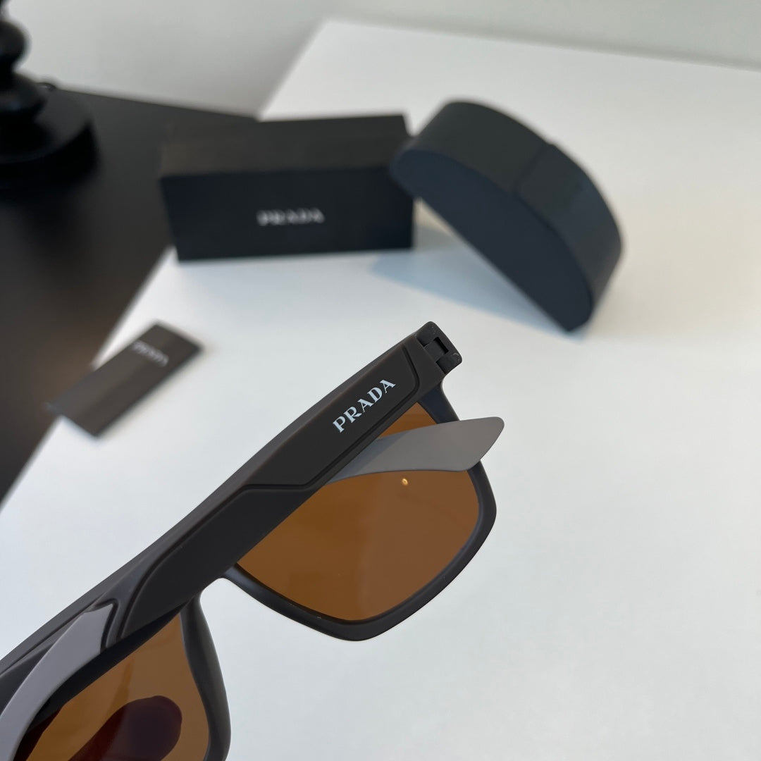 Prada Polarized Fashion Black Lens Sunglasses for Men - 358432 - detail image 7