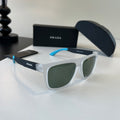 Prada Polarized Fashion Silver Lens Sunglasses for Men - 358433