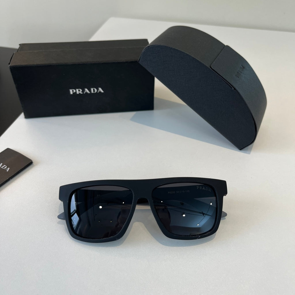 Prada Polarized Fashion Black Lens Sunglasses for Men - 358434 - detail image 4