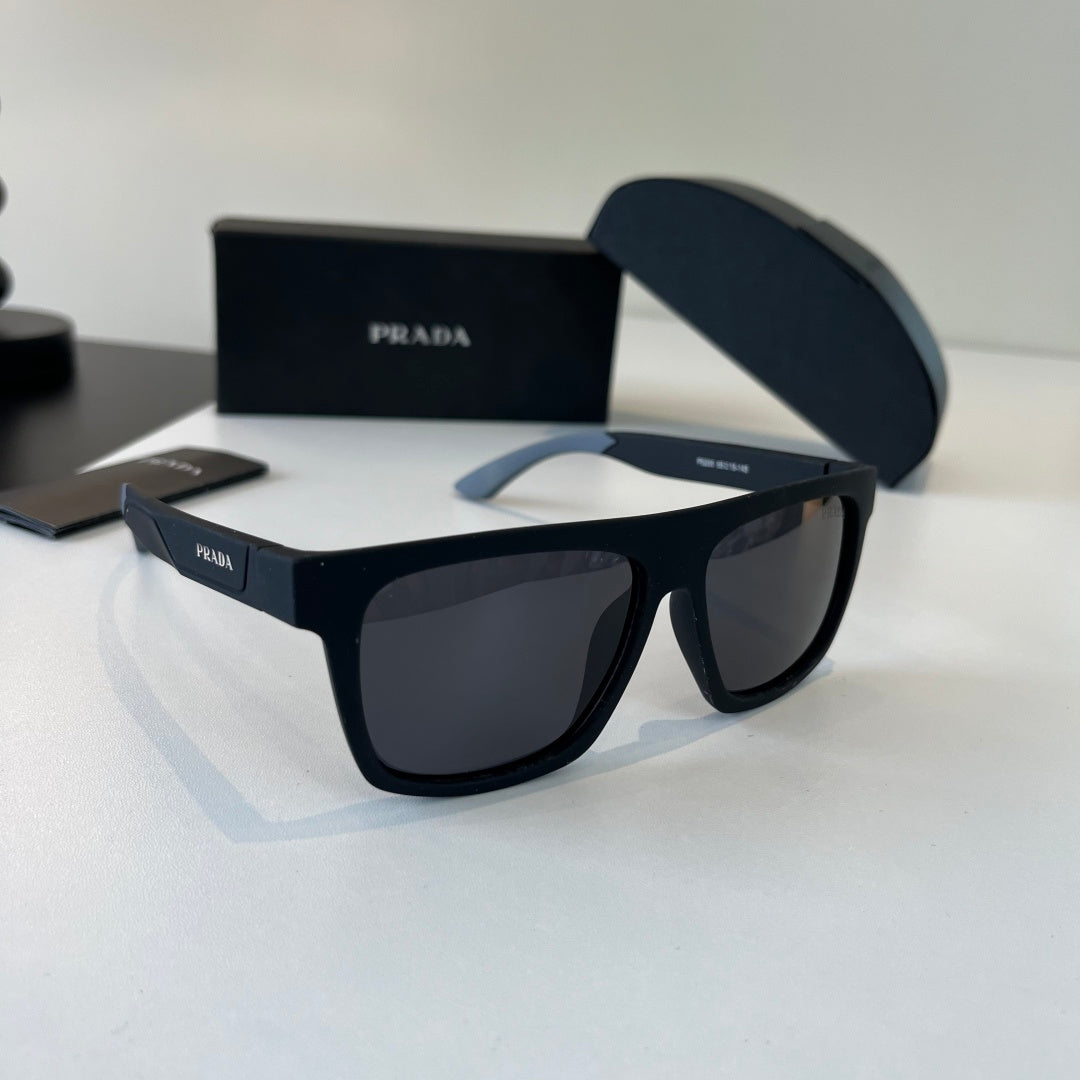 Prada Polarized Fashion Black Lens Sunglasses for Men - 358434