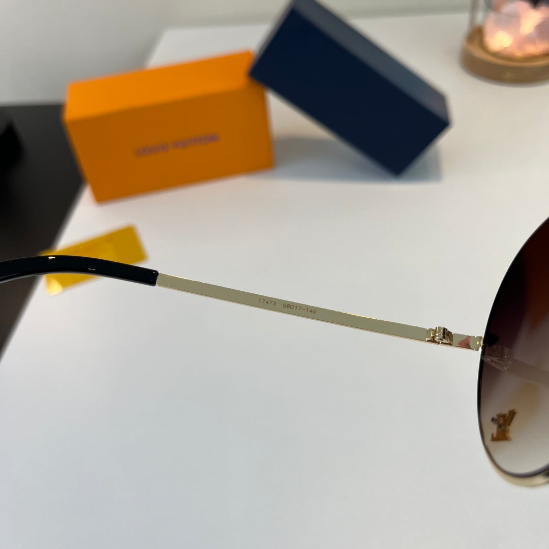 Louis Vuitton Metal Aviator Silver Lens Sunglasses for Men & Women - 398054 - detail image 9